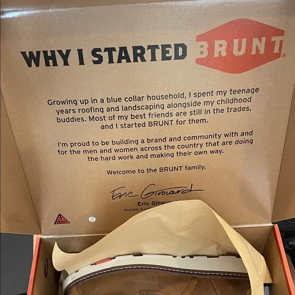 BRUNT Men's Marin Unlined Soft Toe Boots - Brown - EUC with box - Picture 10 of 12